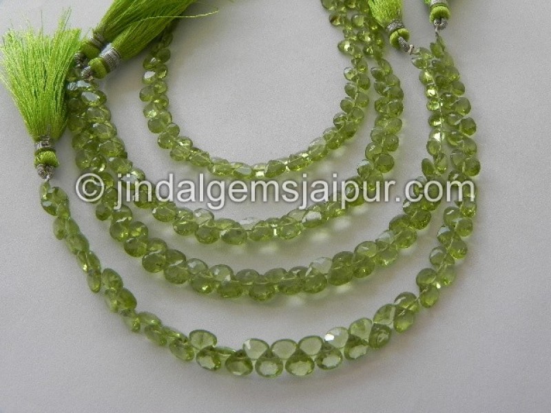 Peridot Cut Trillion Beads